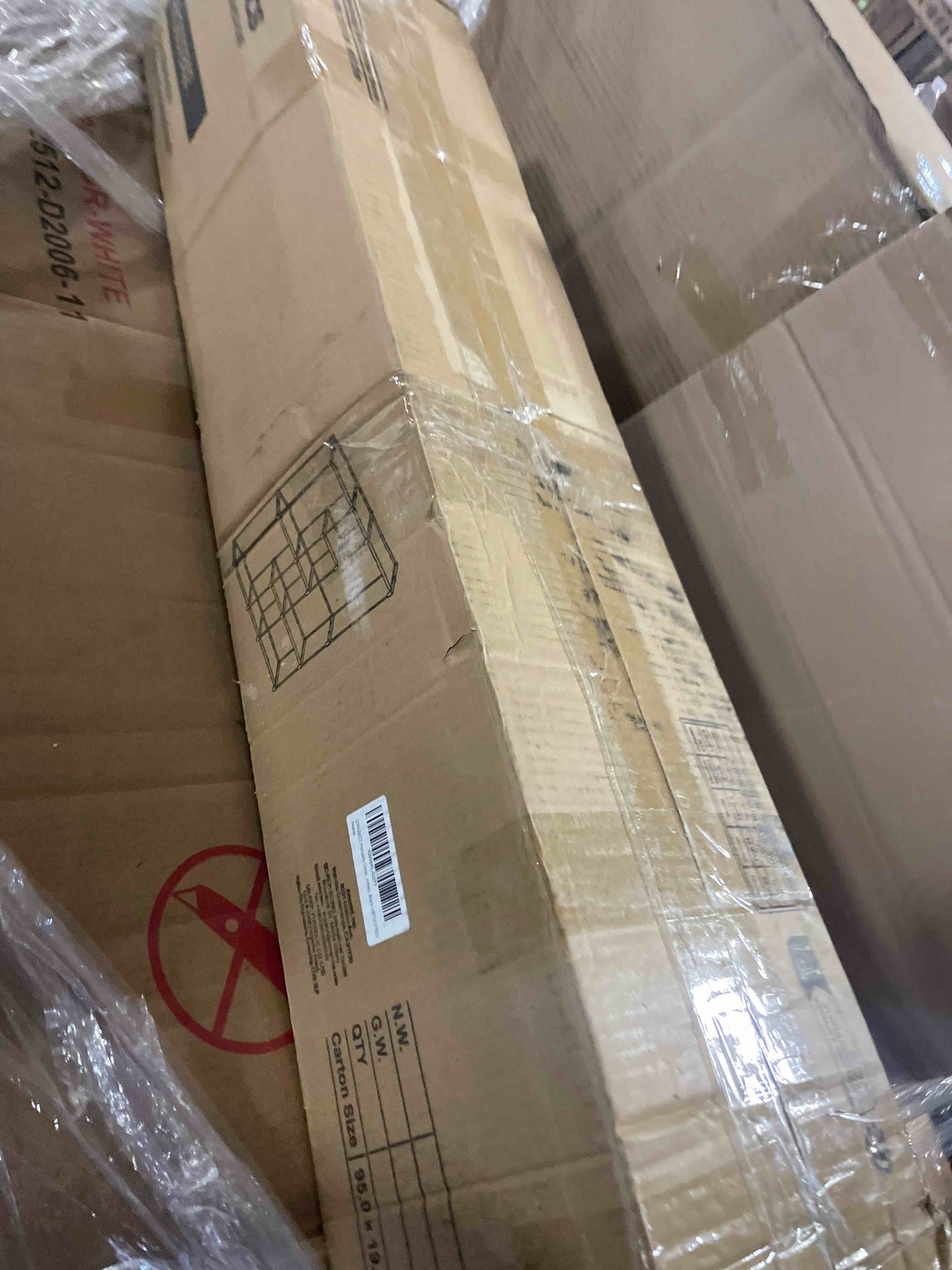 Condition photo showing New/Like New for songmics portable closet, freestanding closet organizer, clothes rack with shelves, hanging rods, storage organizer, for cloakroom, bedroom, 71.7 x 16.9 x 71.7 inches, black uryg037b02 71.7"l x 16.9"w x 71.7"h black