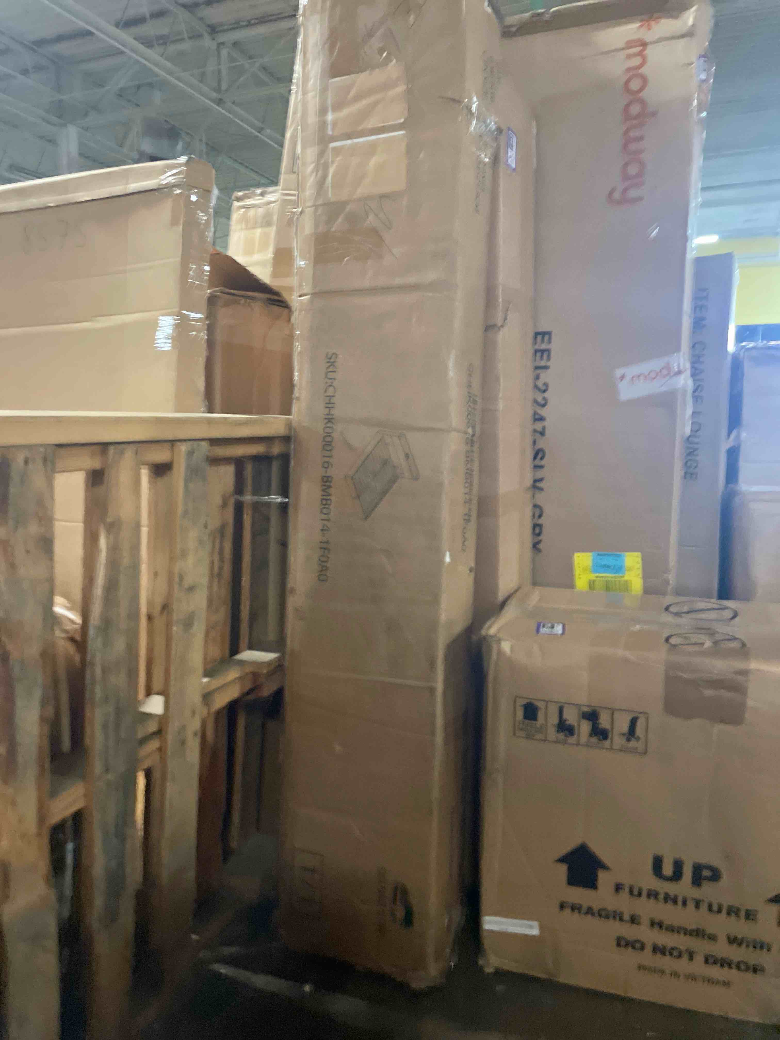Condition photo showing Good Condition for sha cerlin full size bed frame with button tufted headboard, faux leather upholstered mattress foundation, platform bed frame, wooden slat support, no box spring needed, white
