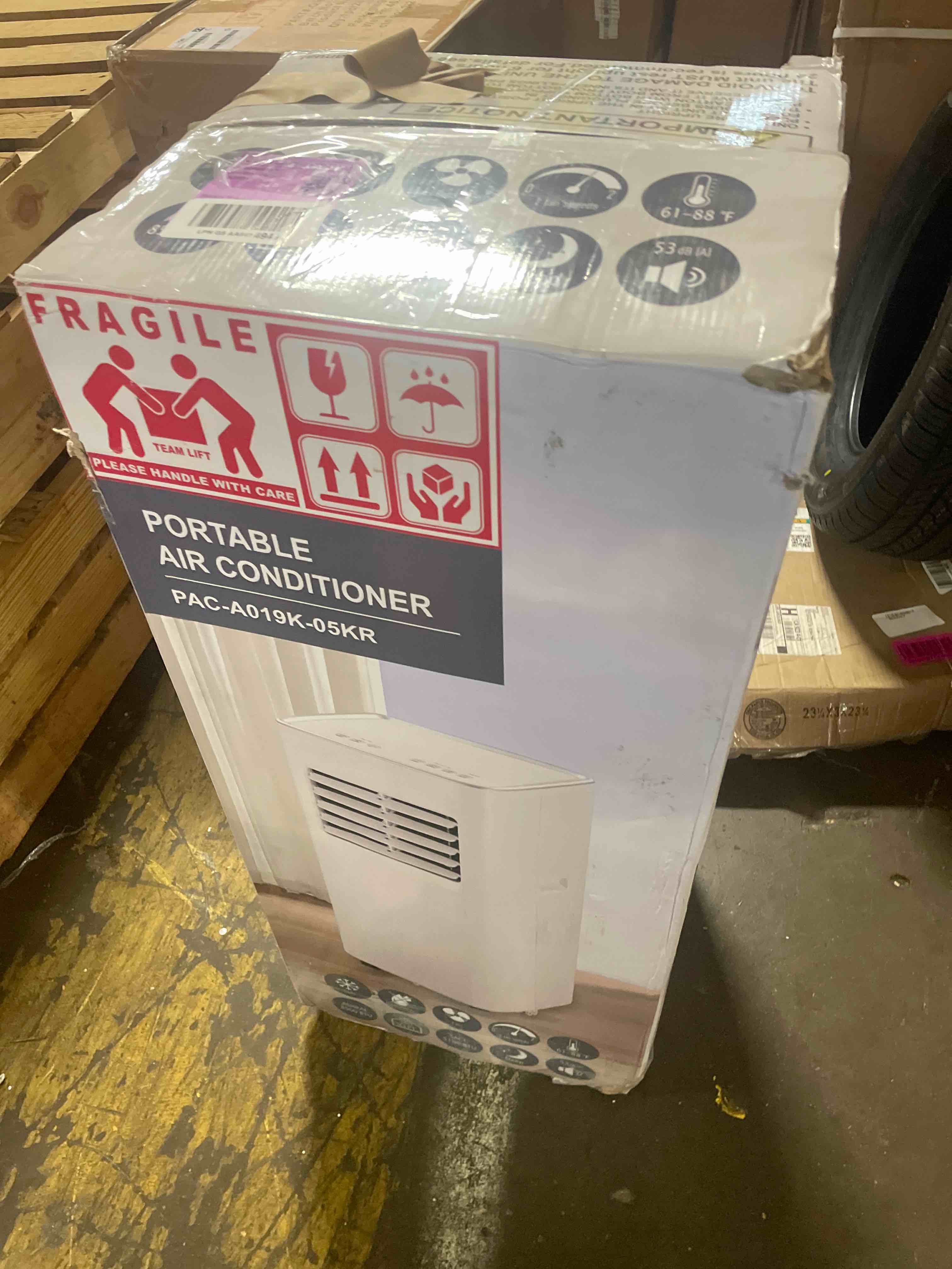 Condition photo showing Good Condition for portable air conditioner, 3-in-1 8500 btu ac unit with fan & dehumidifier – quiet cooling for bedroom, home office up to 450 sq.ft, includes complete window mount kit