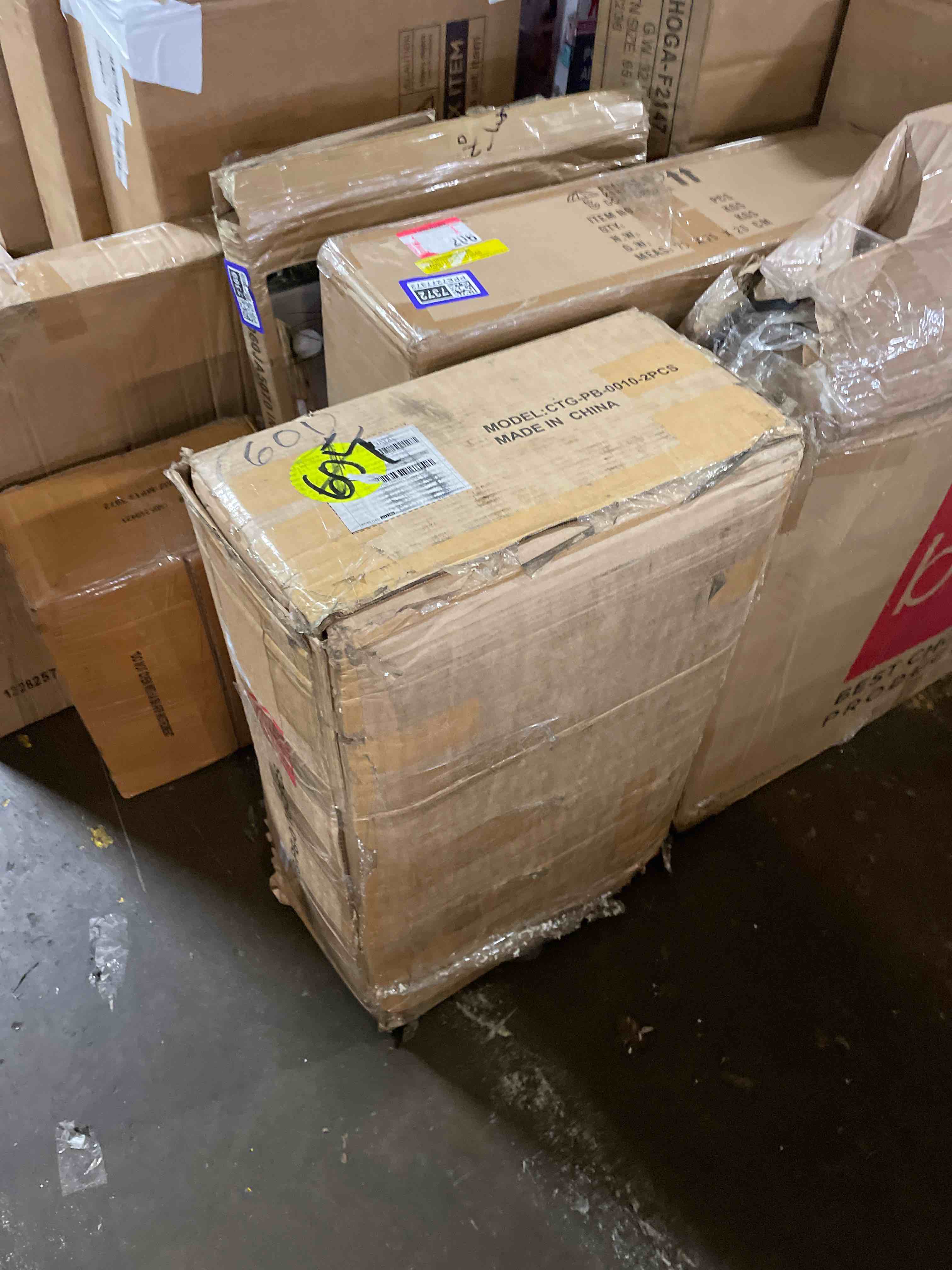 Condition photo showing Good Condition for fotosok nightstands set of 2 with 3 drawers, black nightstand bedside table set of 2 for bedroom, 17.7w*15d*21.7h bedroom night stands with cut-out handle, sofa side end table for home office