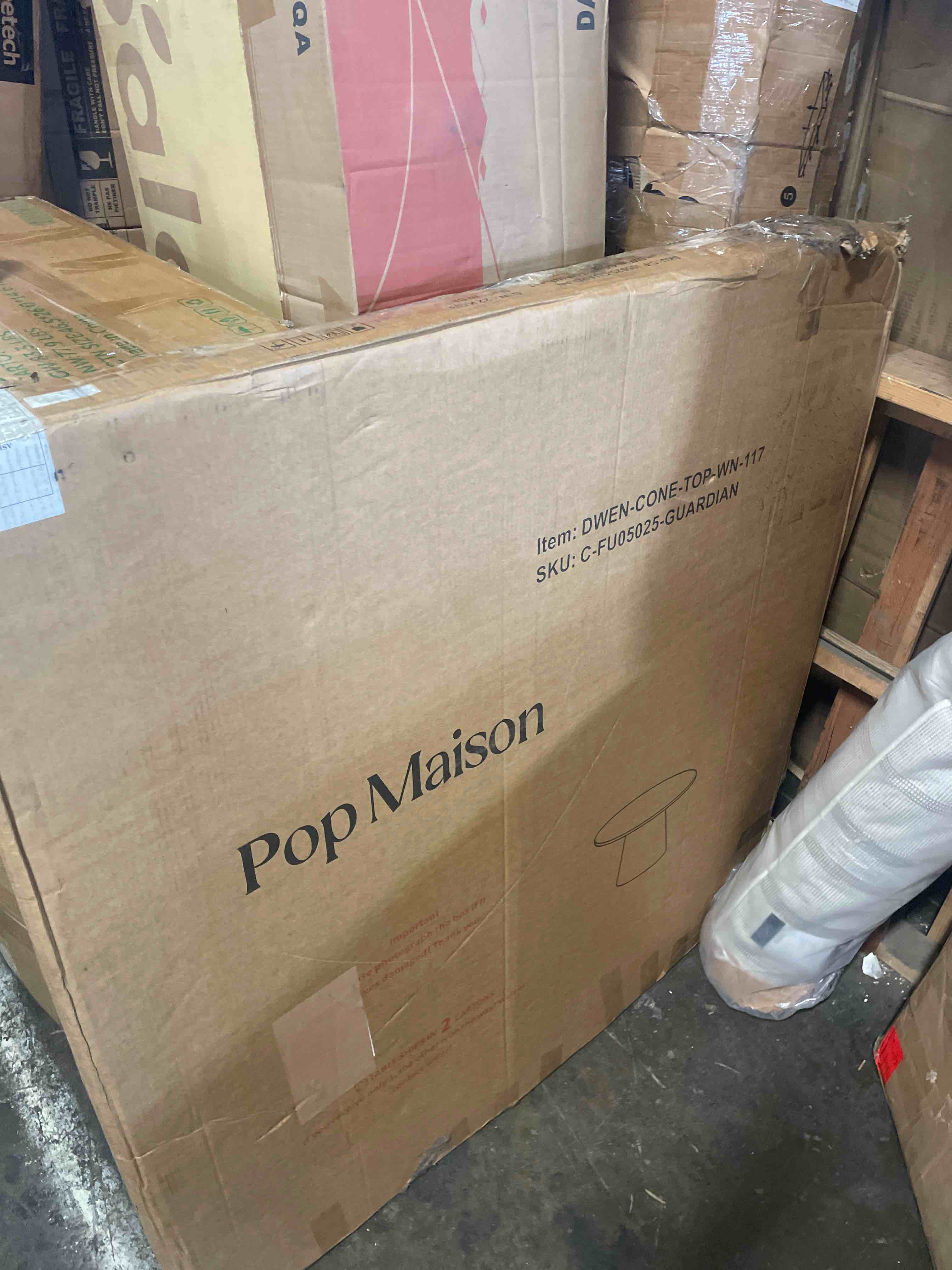 Condition photo showing As Is for pop maison table top  round 