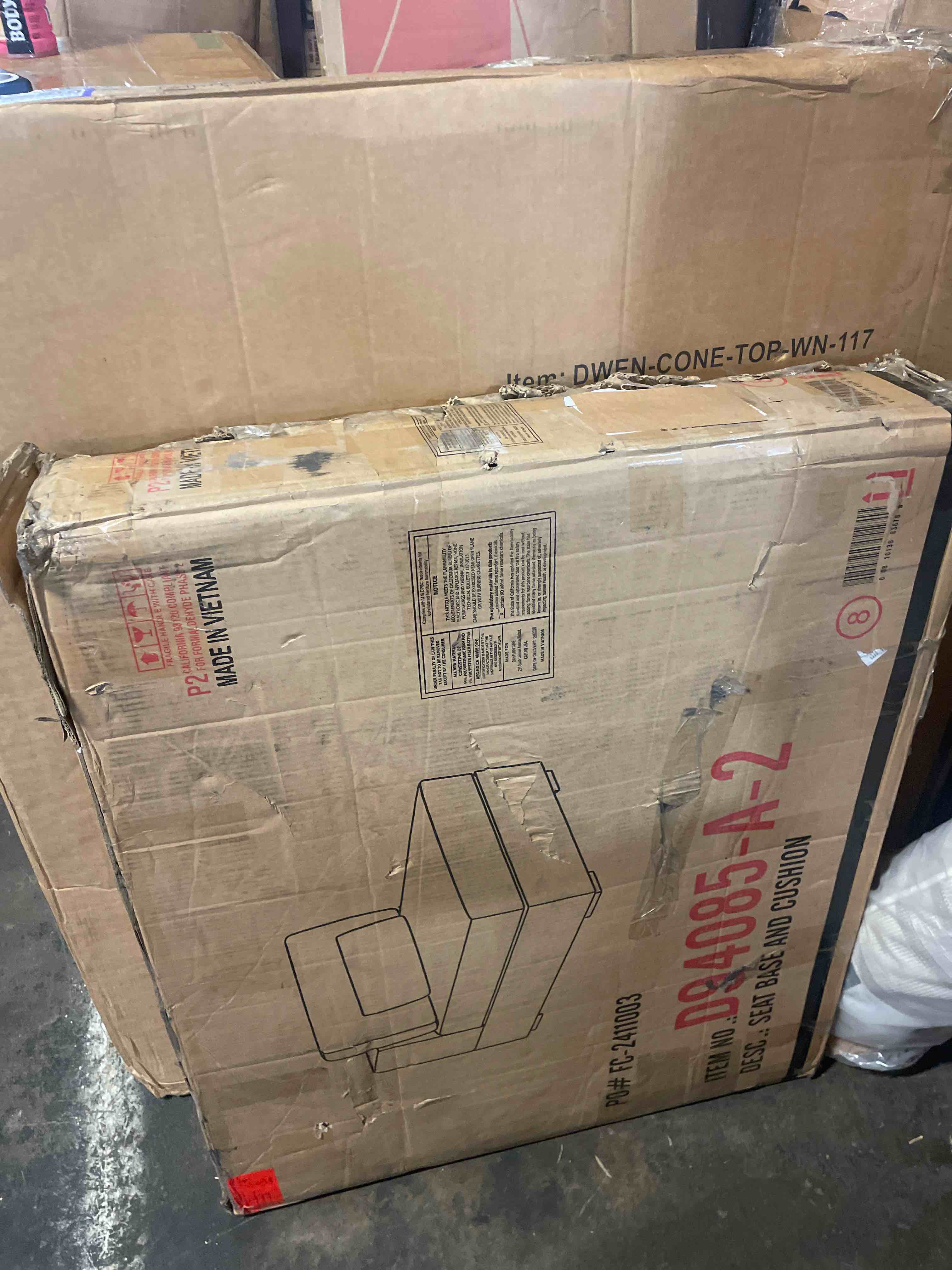 Condition photo showing Good Condition for armless chair light brown 