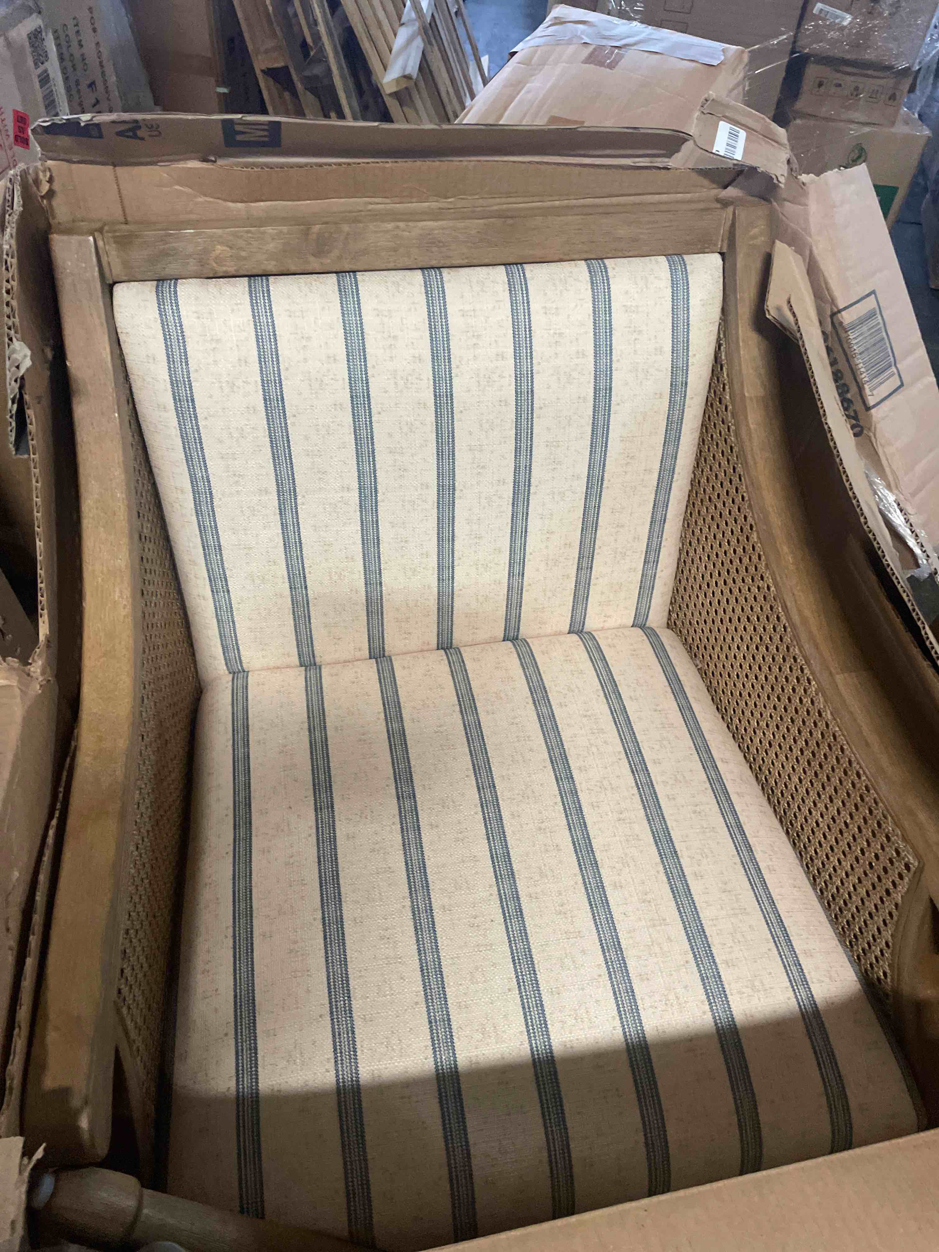 Condition photo showing New/Like New for martha stewart isla transitional upholstered accent chair