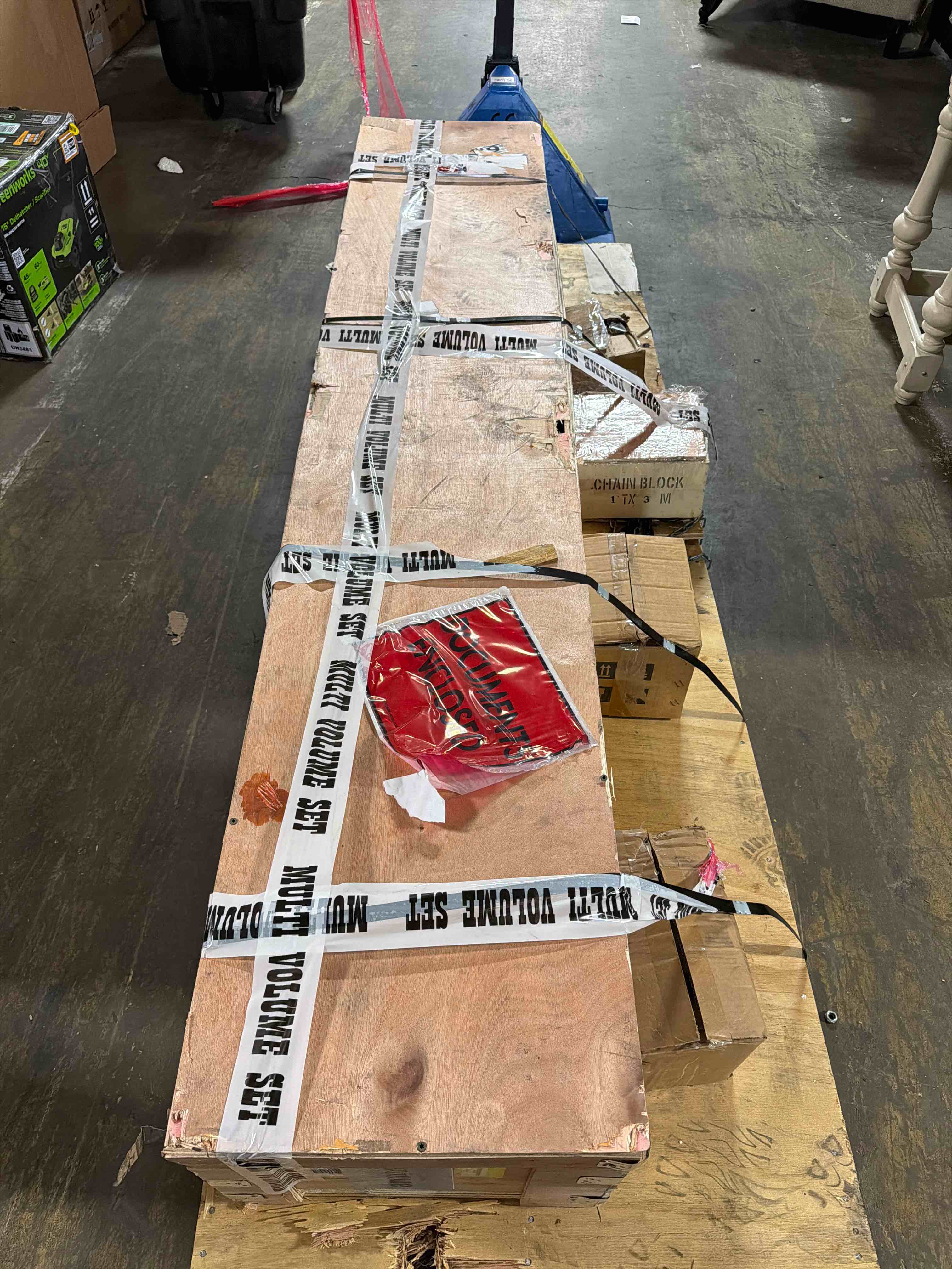 Condition photo showing New/Like New for adjustable gantry crane , 1 ton (2500lbs) capacity portable hoist frame, shop crane hoist, trolley, sling, shackles, hooks and festoon system, lifting gantry for factories, warehouses, garage (1 ton)