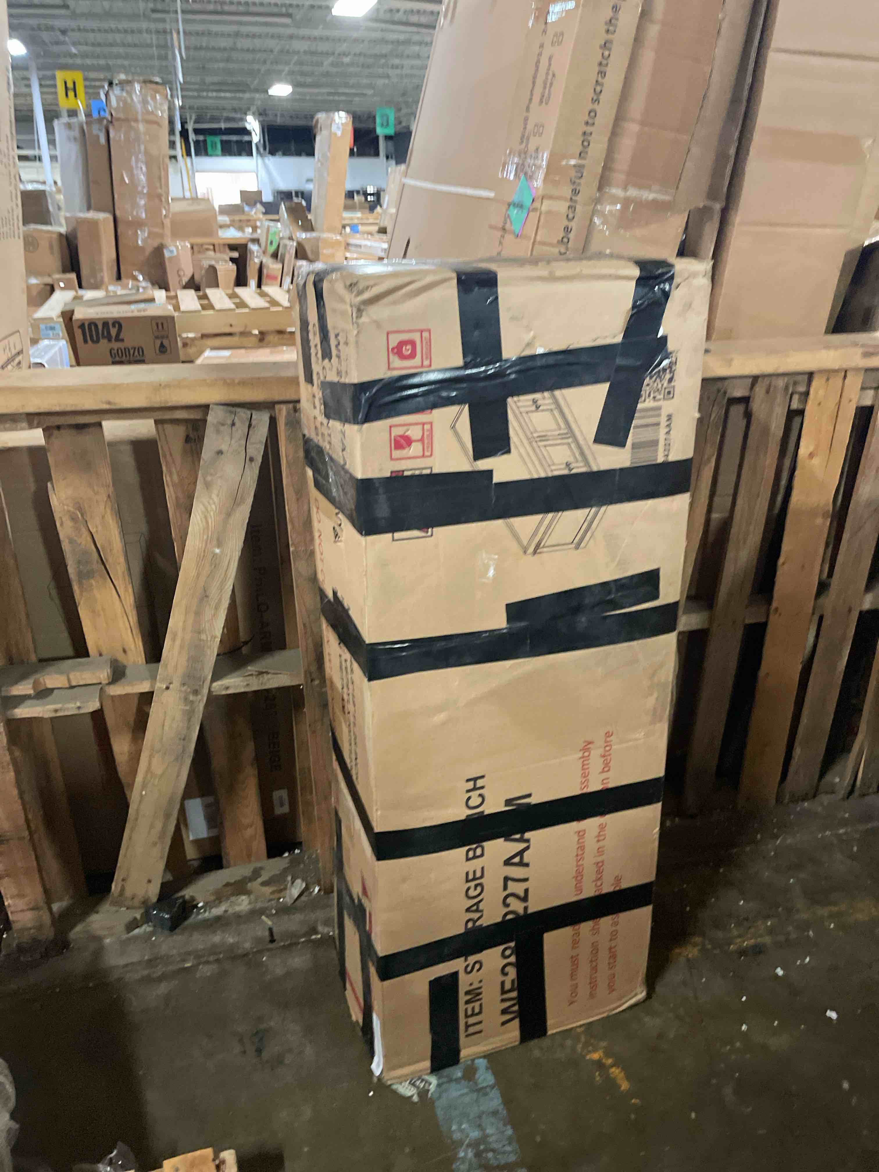 Condition photo showing As Is for fransoul storage 4 doors and adjustable shelves, shoe bench w/removable cushion & seating for entryway living room hallway bedroom?antique navy
