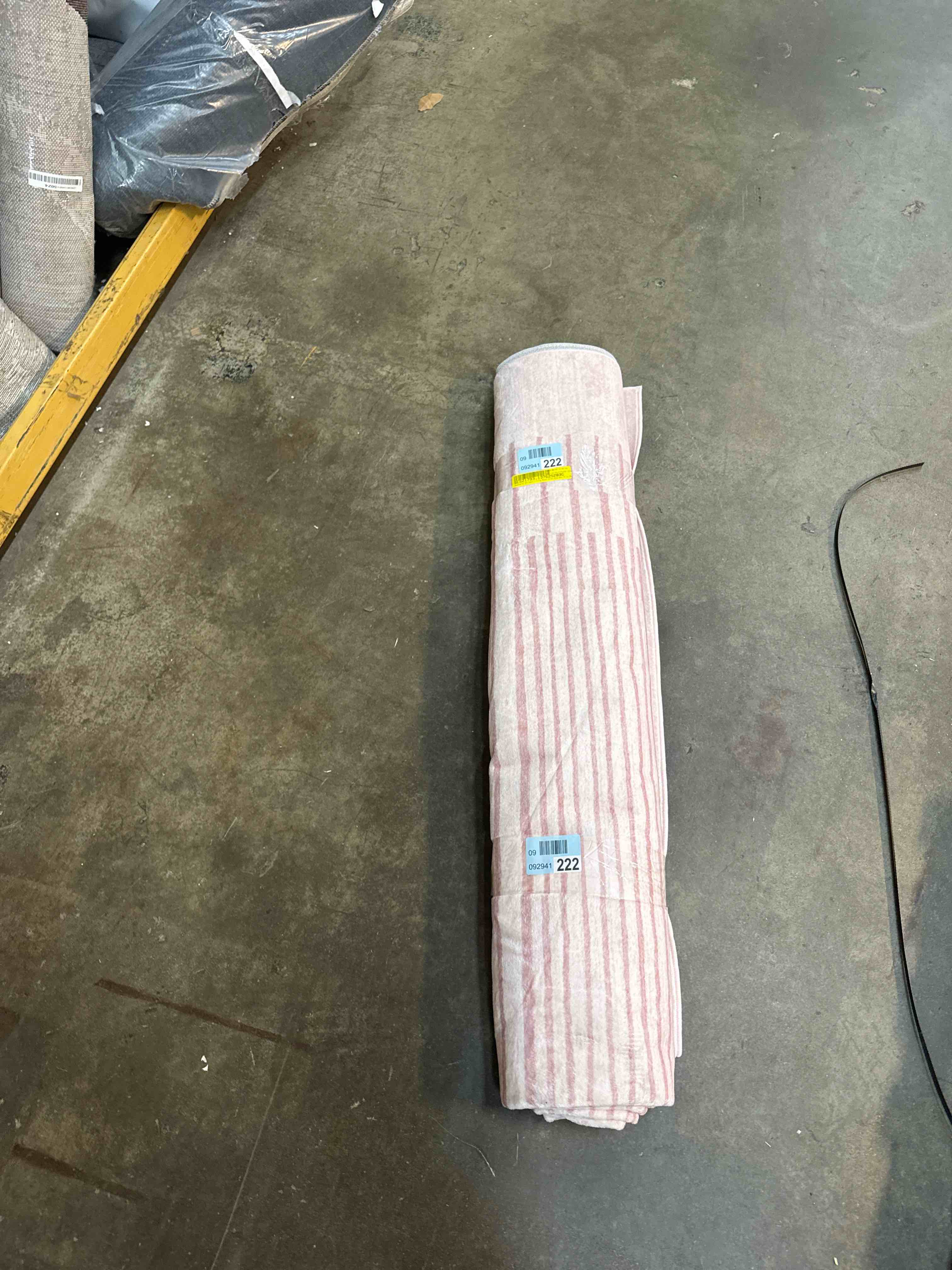 Condition photo showing New/Like New for premium washable super soft modern stripes mayfield rug - pink - 9 x 12    