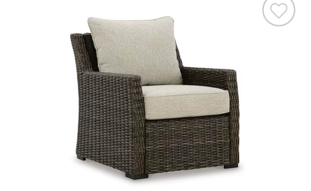 outdoor lounge chair with cushion