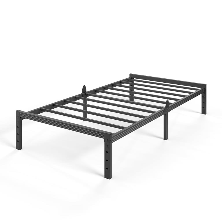 auroral zone 12 inch twin metal platform bed frame, heavy duty mattress foundation, no box spring required