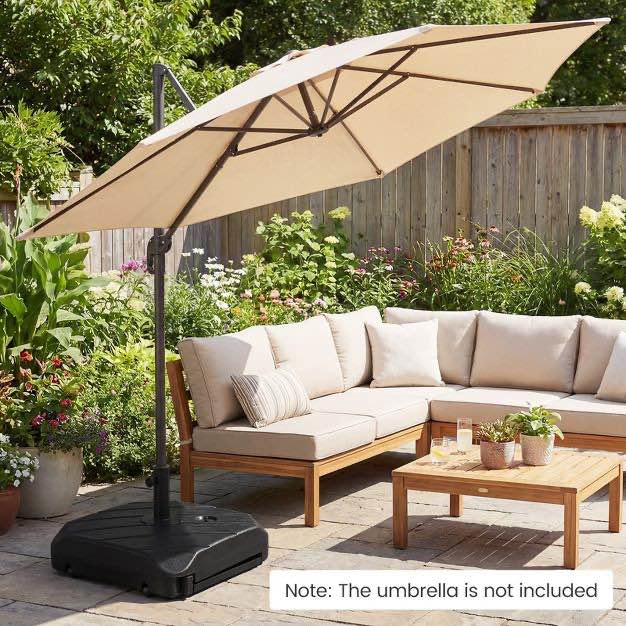 Condition photo showing New/Like New for costway fillable patio umbrellatelescopic pull rod, umbrella stand