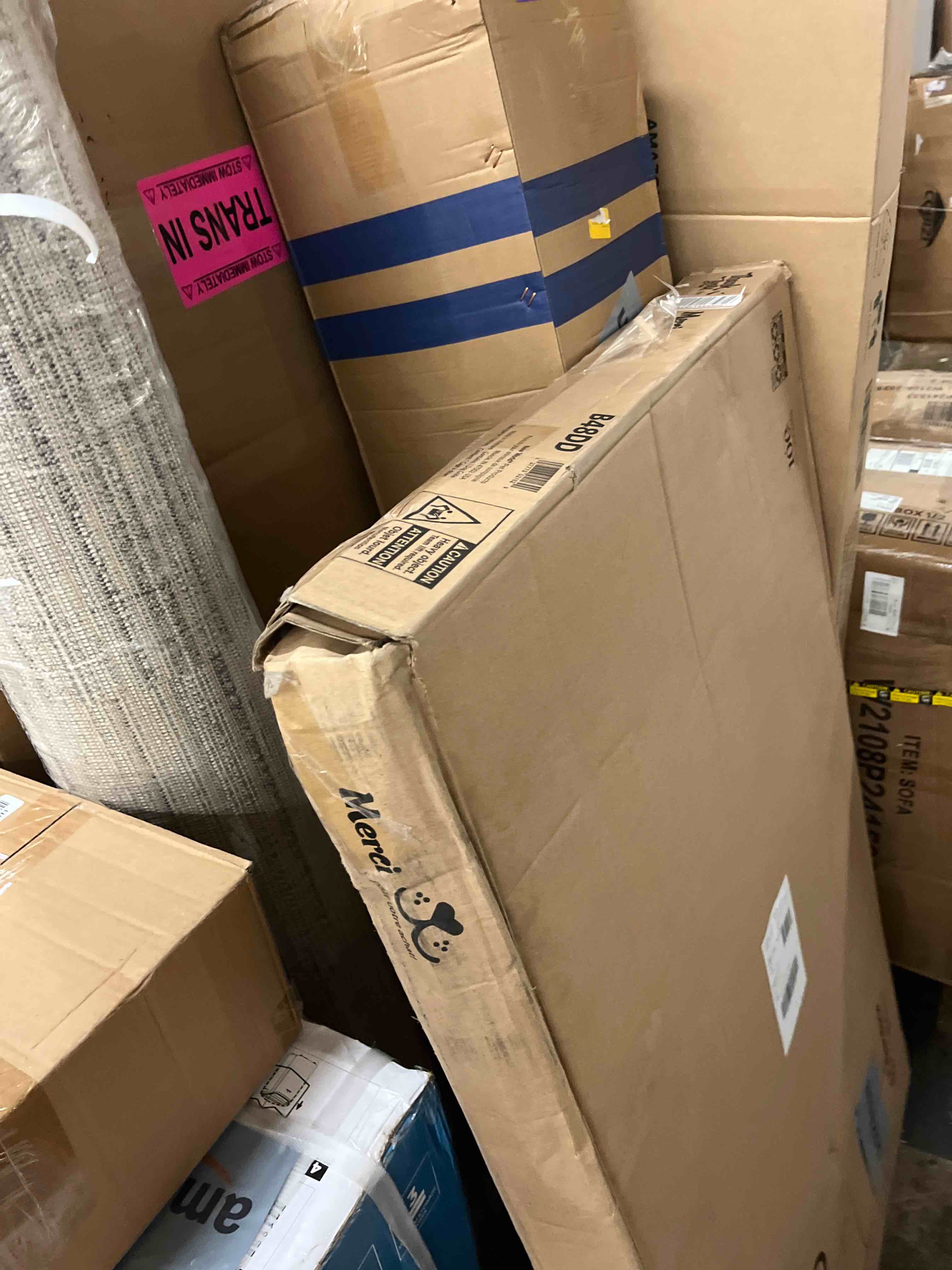 Condition photo showing New/Like New for new world newly enhanced double door new world dog crate, includes leak-proof pan, floor protecting feet, & new patented features, 48 inch