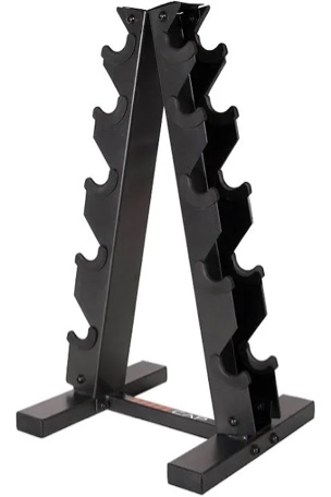 Condition photo showing New/Like New for cap barbell a-frame dumbbell weight rack - black