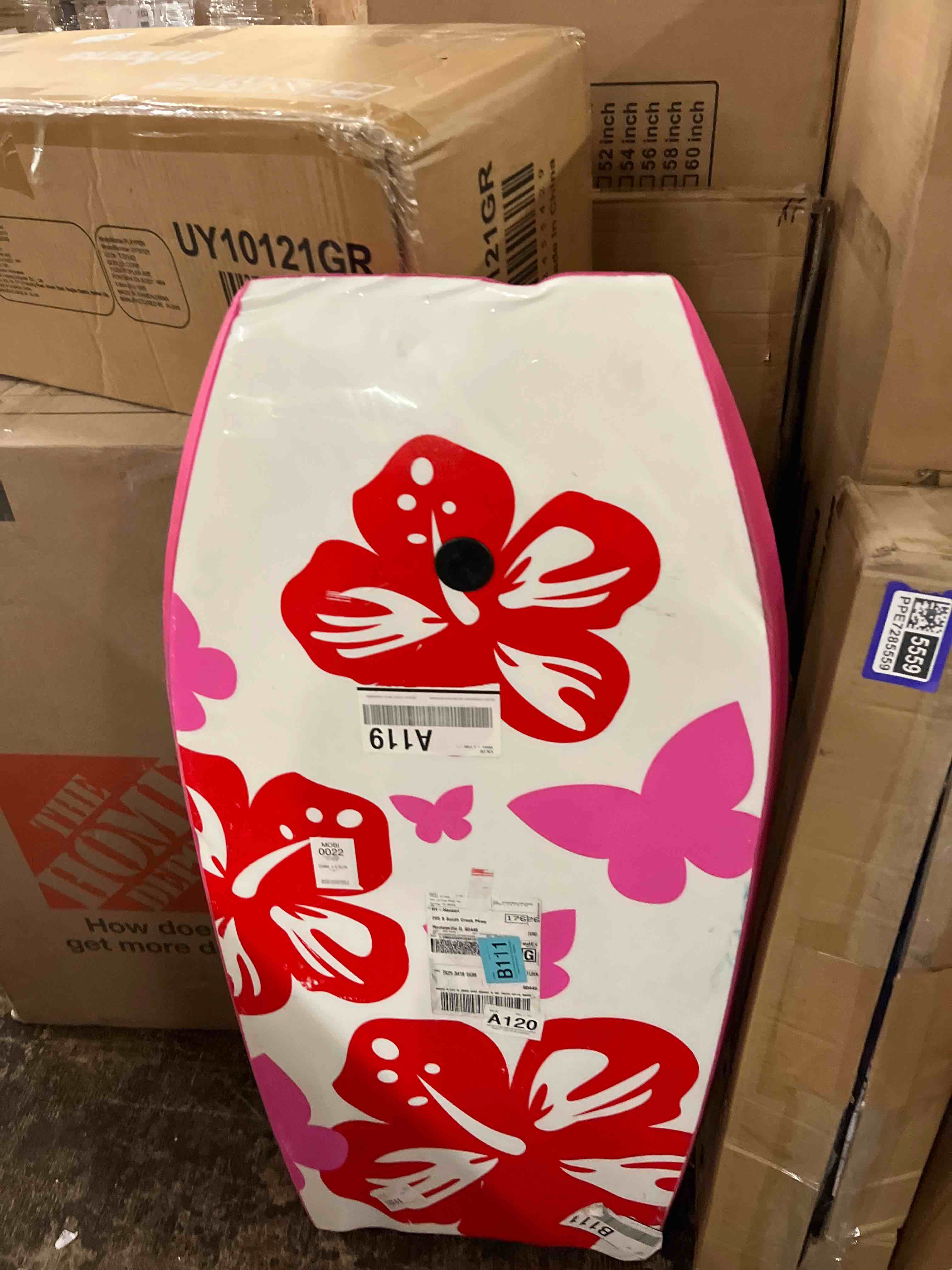 Condition photo showing New/Like New for bodyboard, 33/37/41 inch lightweight surf board with eps core, xpe deck & hdpe slick bottom, adjustable wrist leash, body board for beach, suitable for kids adults