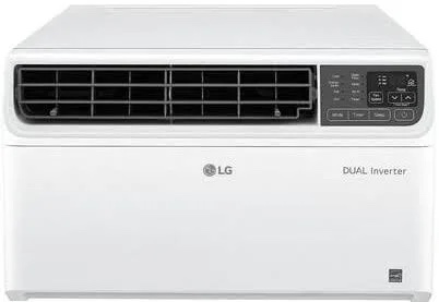 Condition photo showing New/Like New for lg - 250 sq. ft. 6,000 btu dual inverter smart window air conditioner - white