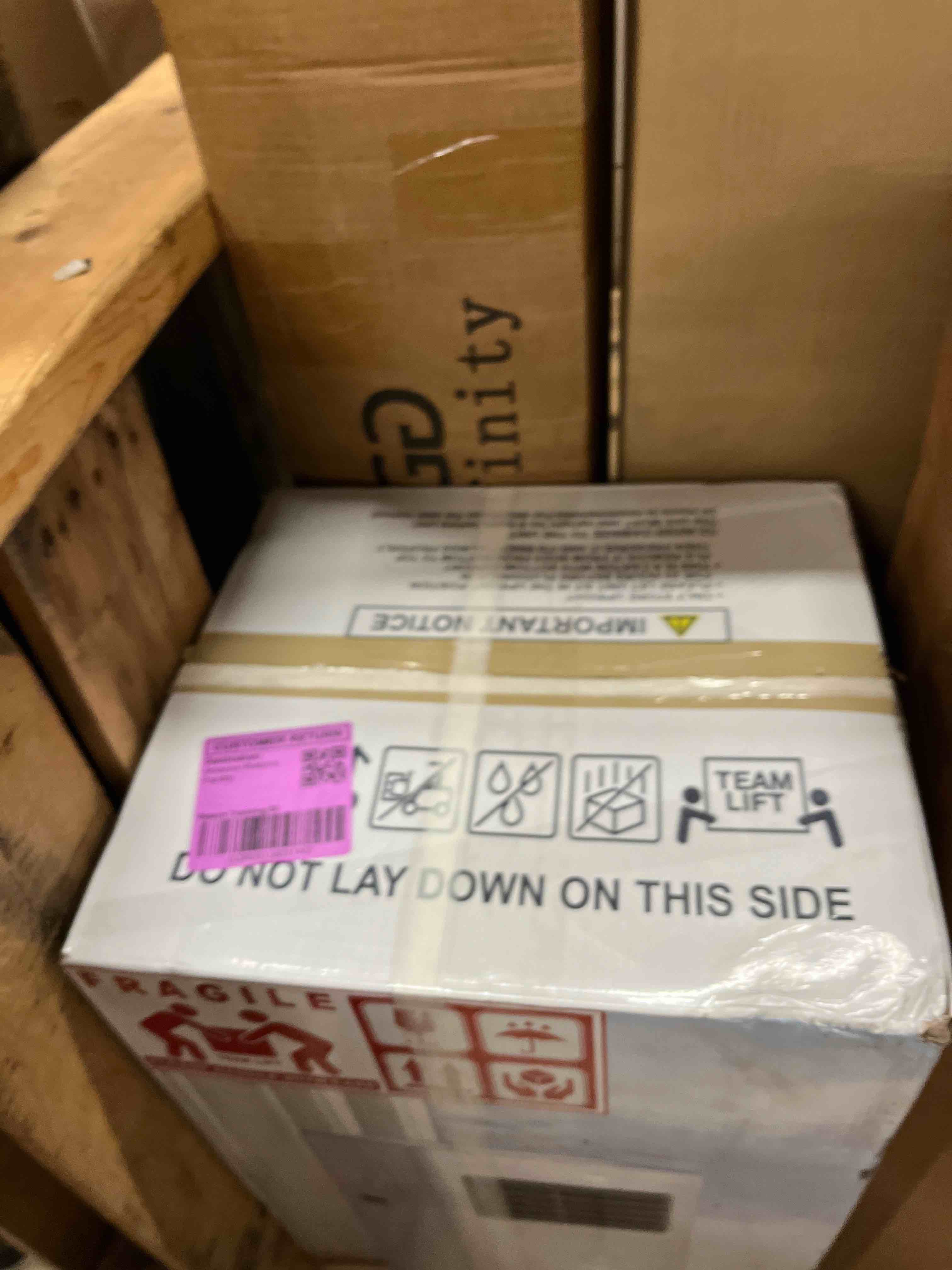 Condition photo showing New/Like New for portable air conditioner, 3-in-1 8500 btu ac unit with fan & dehumidifier - quiet cooling for bedroom, home office up to 450 sq.ft, includes complete window mount kit