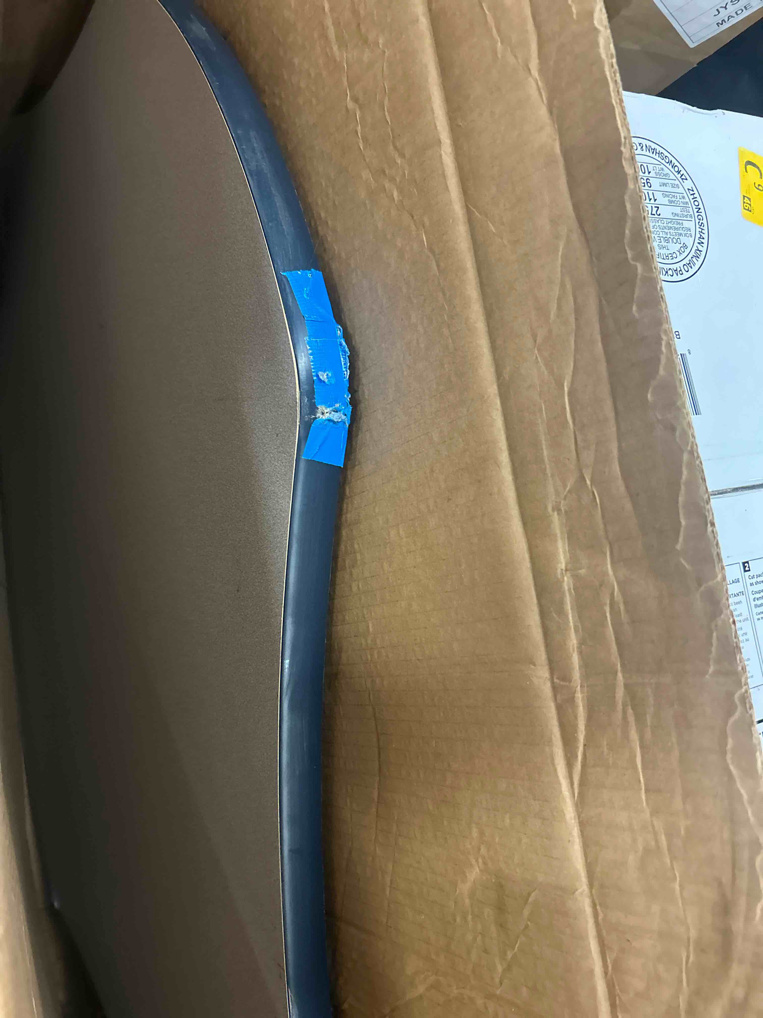 Condition photo showing Good Condition for mooreco inc table top, square, blue (34522)
