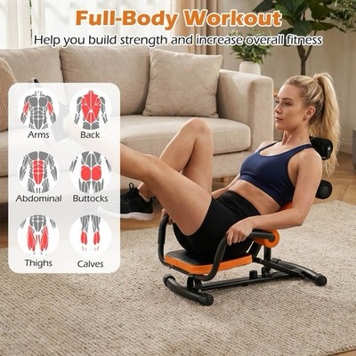 Condition photo showing New/Like New for core ab trainer bench abdominal stomach exerciser workout fitness