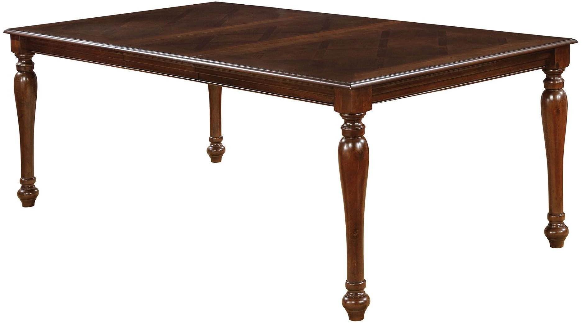 Furniture of America® Sylvana Brown Cherry Dining Table