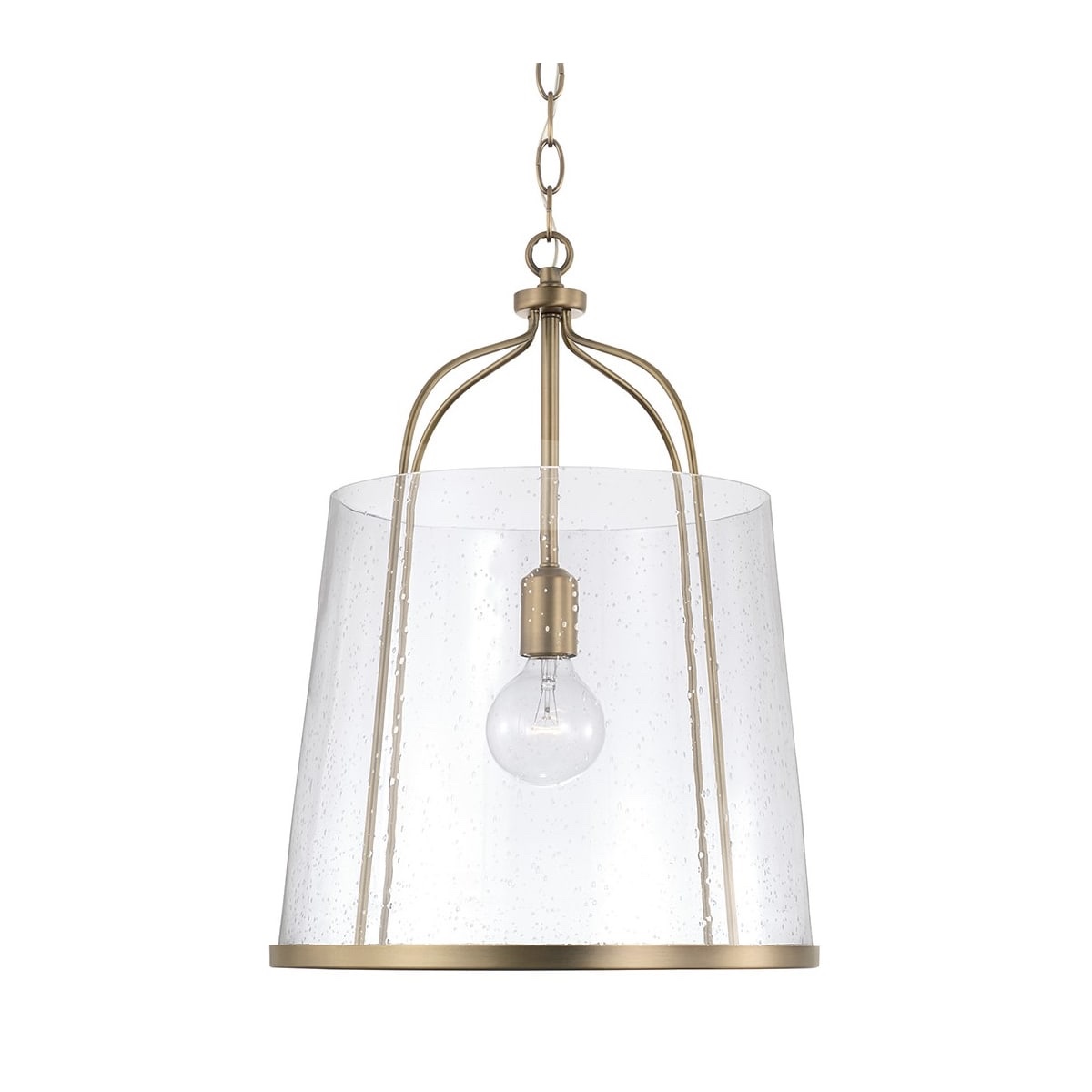 Capital Lighting 347011 Madison 14  Wide Pendant - Brass