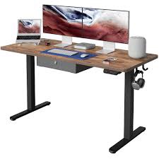 Fezibo Rustic Brown Standing Desk