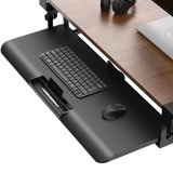 Fenge Push-Pull Keyboard Drawer Under Desk C Clamp on Keyboard Tray Adjustable Ergonomic Design