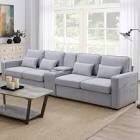 Grey Three Seater Couch (Box 1 of 3 Only)