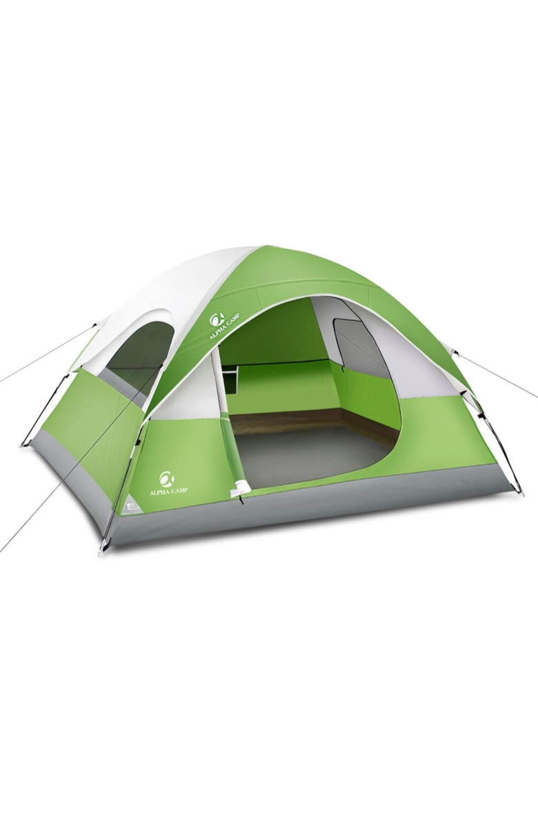 Camping Tent, 2/3/4 Person Dome Tent Backpacking Instant Tent with Easy Setup, Lightweight Portable Pop Up Tent for Camping, Hiking, Mountaineering or Beach, Include Wind Rope and Carry Bag