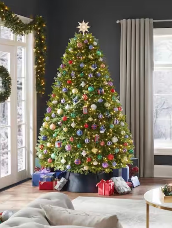 Home Decorators 7.5 ft. Pre-Lit LED Eastcastle Balsam Fir Artificial Christmas Tree