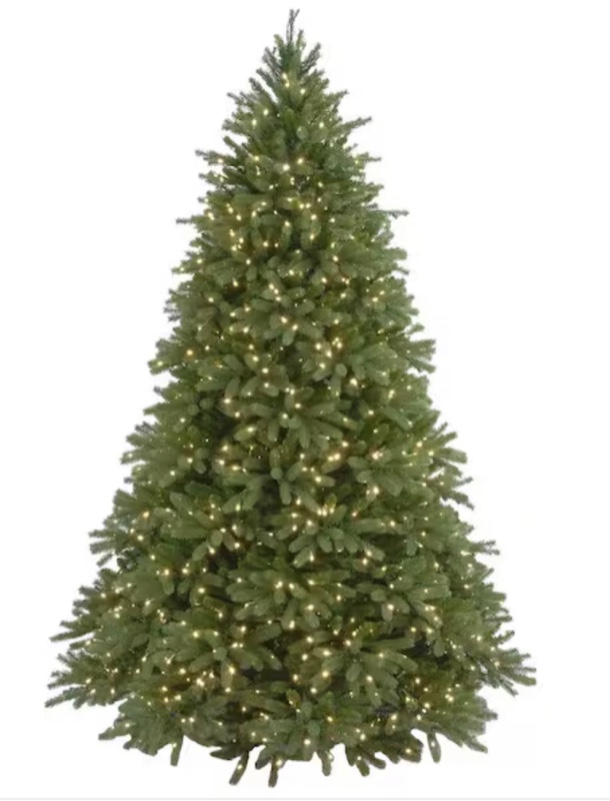 9 ft. Jersey Fraser Fir Artificial Christmas Tree with Clear and multi colored Lights