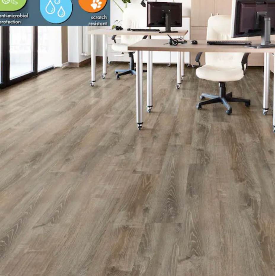 Woodacres Oak 22 MIL x 8.7 in. W x 48 in. L Click Lock Waterproof Luxury Vinyl Plank Flooring (100.5 total sq ft)