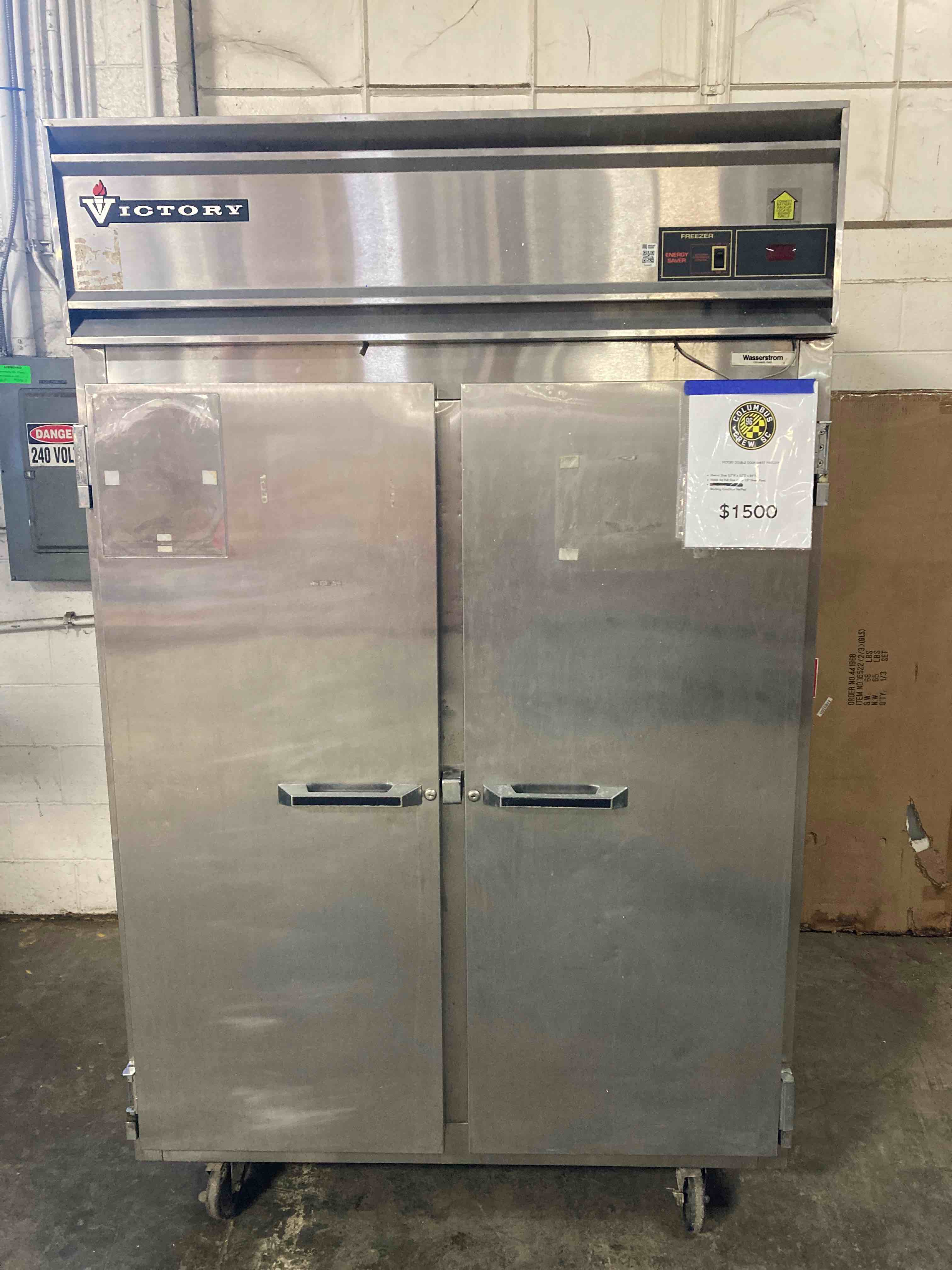 Victory Double Door Sheet Pan Freezer. Fits 34 24 x 18 Full Size Sheet Pans