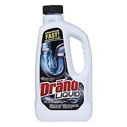 Drano Liquid Drain Clog Remover and Cleaner for Shower or Sink Drains, Unclogs and Removes Hair, Soap Scum and Blockages, 80 Oz