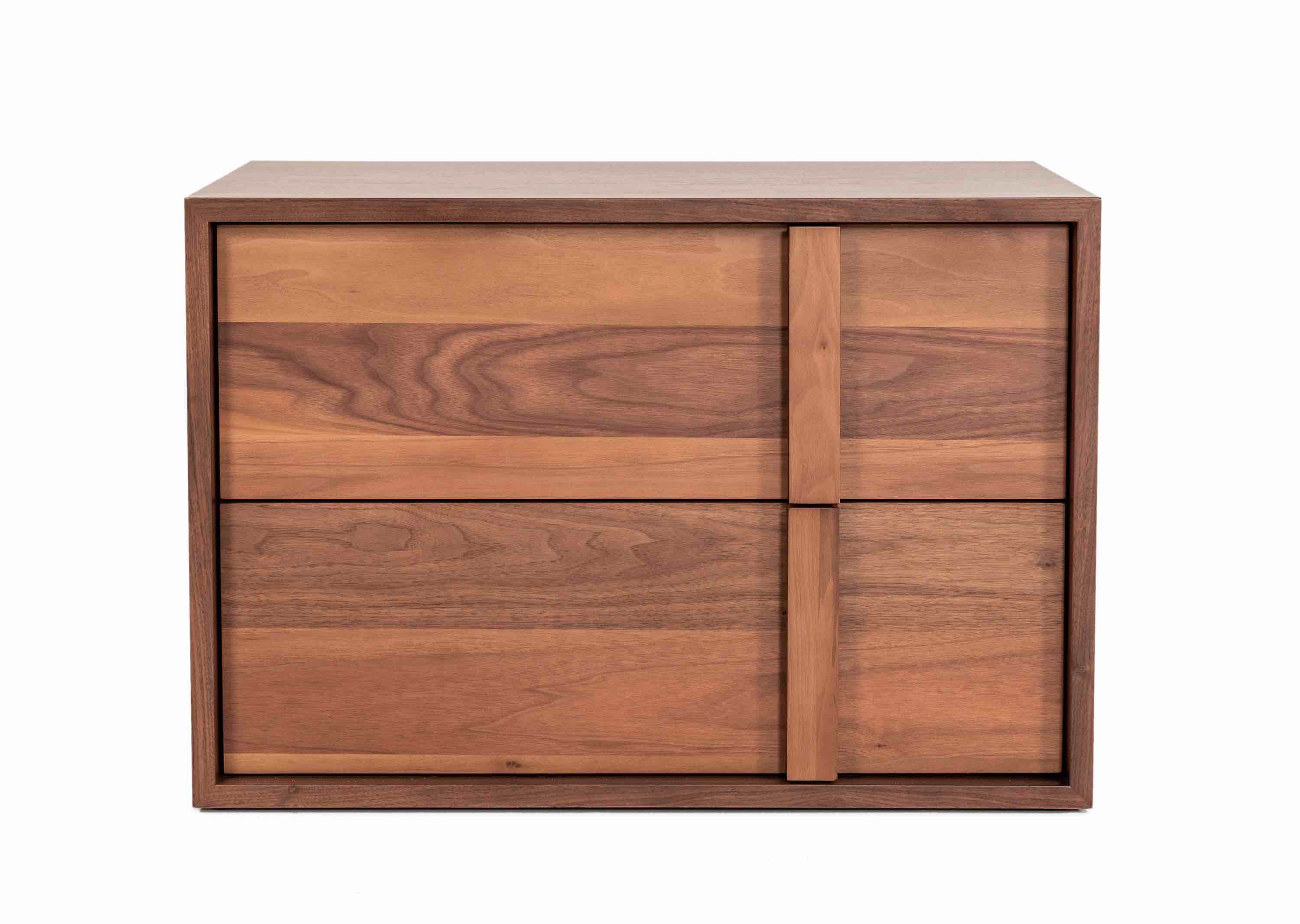 Nova Domus Berlin - Modern Walnut Nightstand