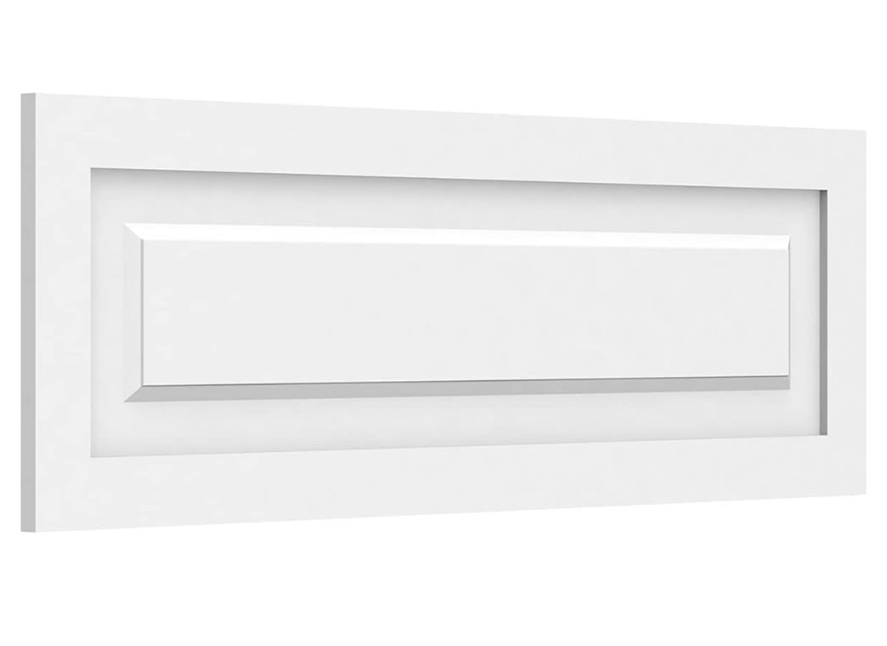 Orac Decor  | High Density Polyurethane Door Panel | Primed White | 23.5in W x 11 5/8in H