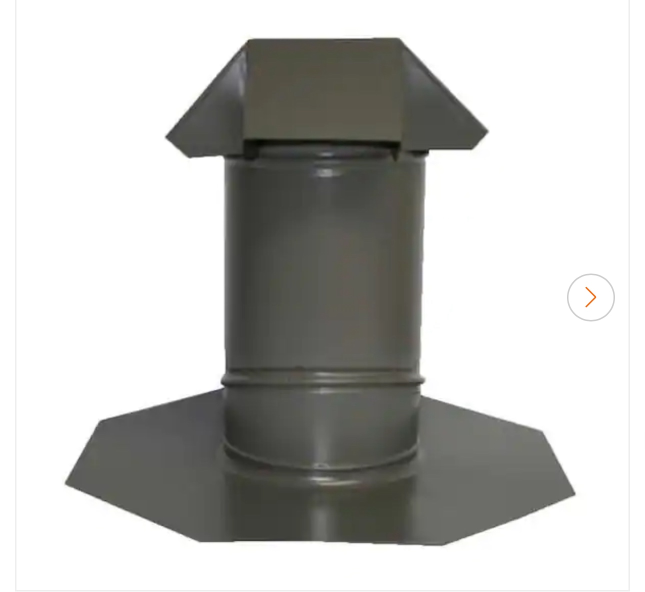 TotalJack Adjustable Pitch Galvanized Steel Pipe Flashing