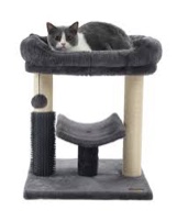 Y.Z BHTieT Cat Scratcher Lounge, 21.7 x 11.8 x 11 Inches Cat Scratching Post Wooden Cat House Splicable Cat Scratch Board Relax Bed Play Box as Tunnel Sofa Cat Cube Shelter