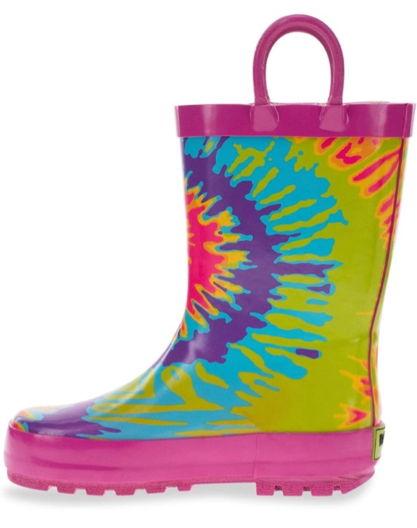 CHILDS 10 Western Chief Unisex-Child Tie-dye Burst Rain Boot (Toddler/Little Kid)