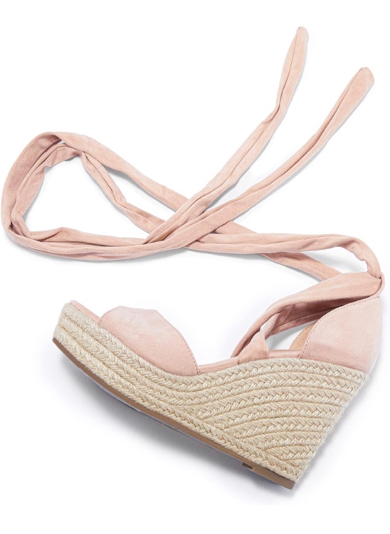 9 Huiyuzhi Womens Lace Up Platform Wedge Espadrille Sandals Open Toe Cross Slingback Summer Shoes