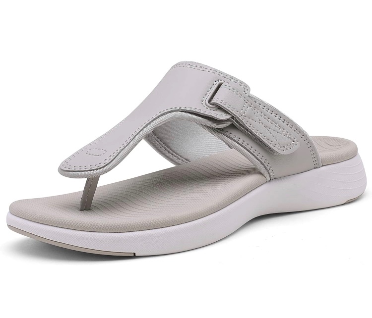 DREAM PAIRS Men's Arch Support Flip Flops Comfortable Soft Cushion Summer Beach Casual Indoor Outdoor Walking Thong Sandals