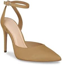 8 Trish Lucia Womens Closed Pointed Toe High Heels Pumps Slingback Ankle Strap Stiletto Sandals Party Dress Wedding Shoes