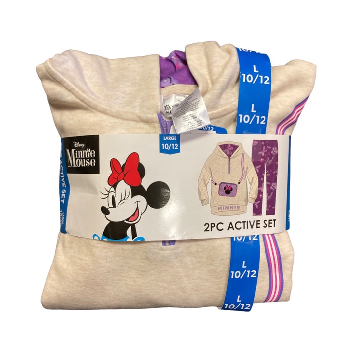 Disney 100 Youth Girl's 2 Piece Long Sleeve Hoodie and Legging Active Set