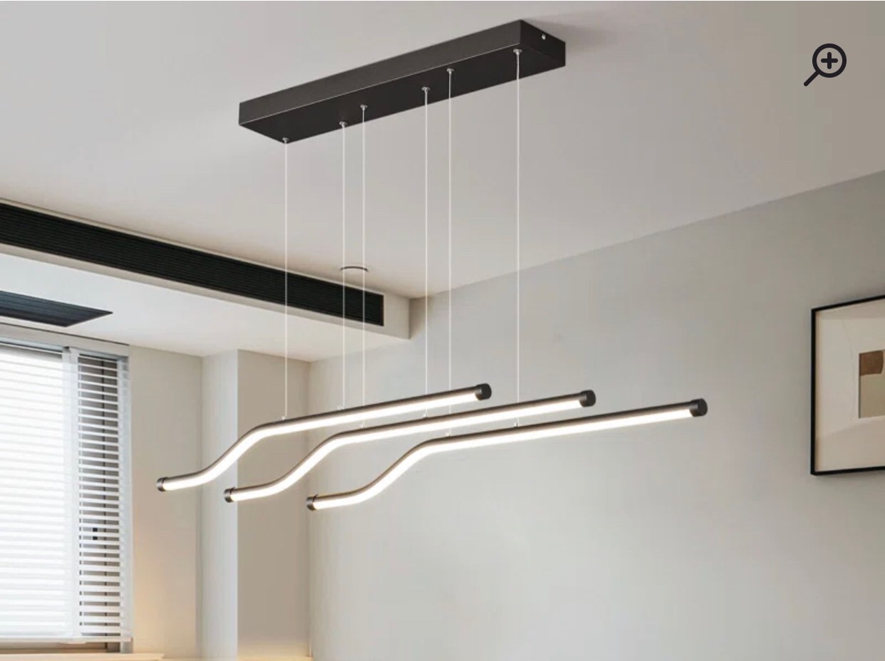 drais 3 light black LED kitchen light