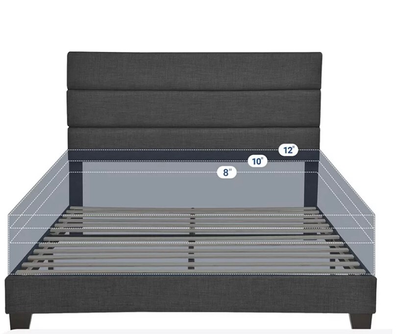 King novilla king size fabric headboard black  KMLL003 HEADBOARD ONLY