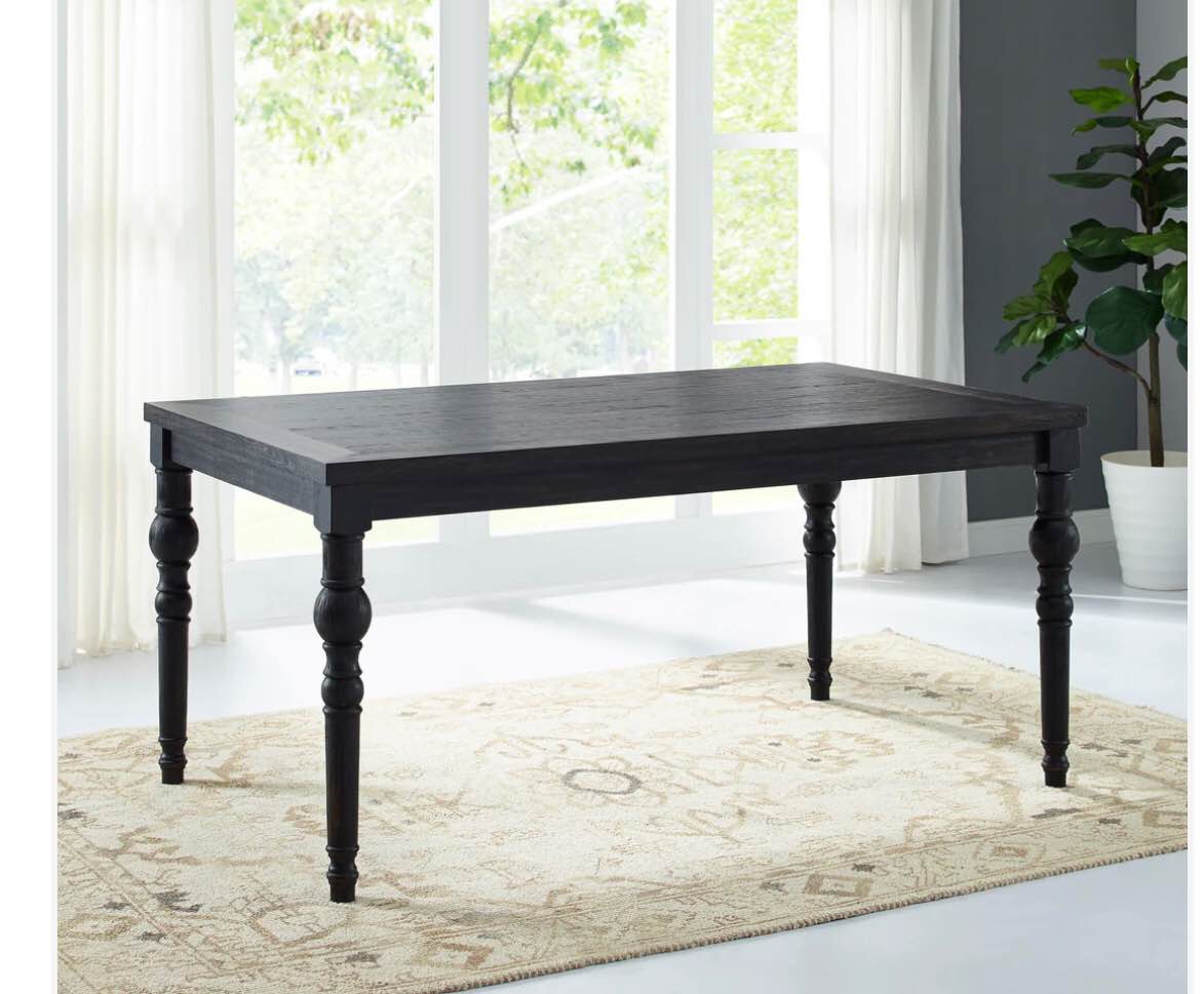 round hill furniture dining table black T361 RHSI05072021