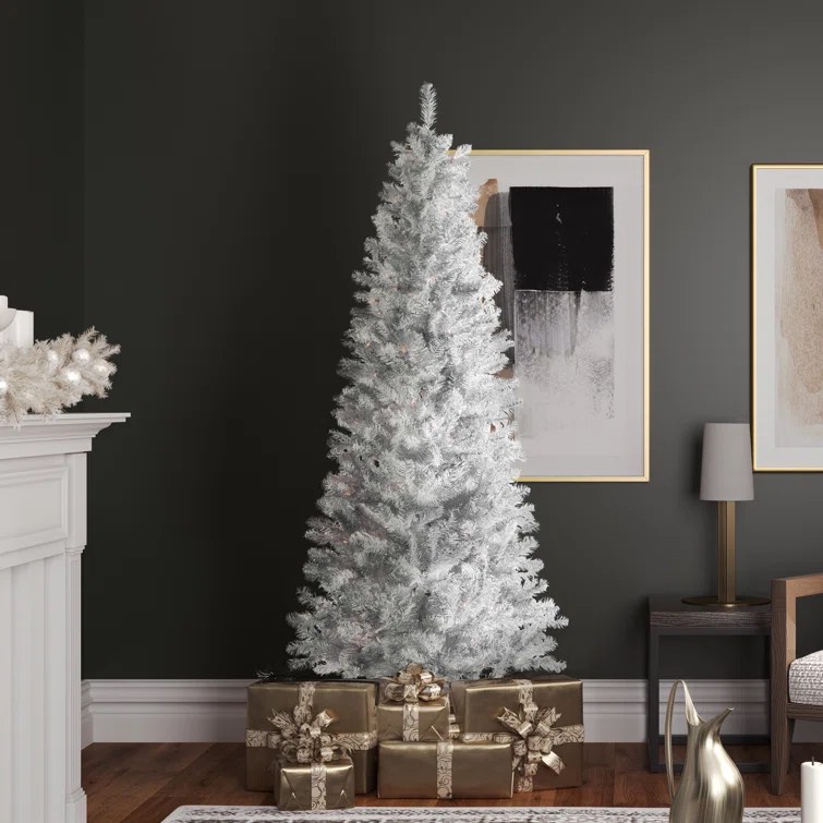 White Spruce Pencil Artificial Christmas Tree See More by Etta Avenue™