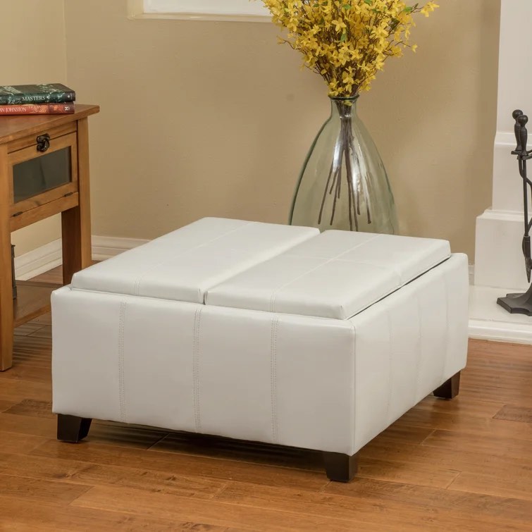 Danvers Faux Leather Ottoman See More by Red Barrel Studio®