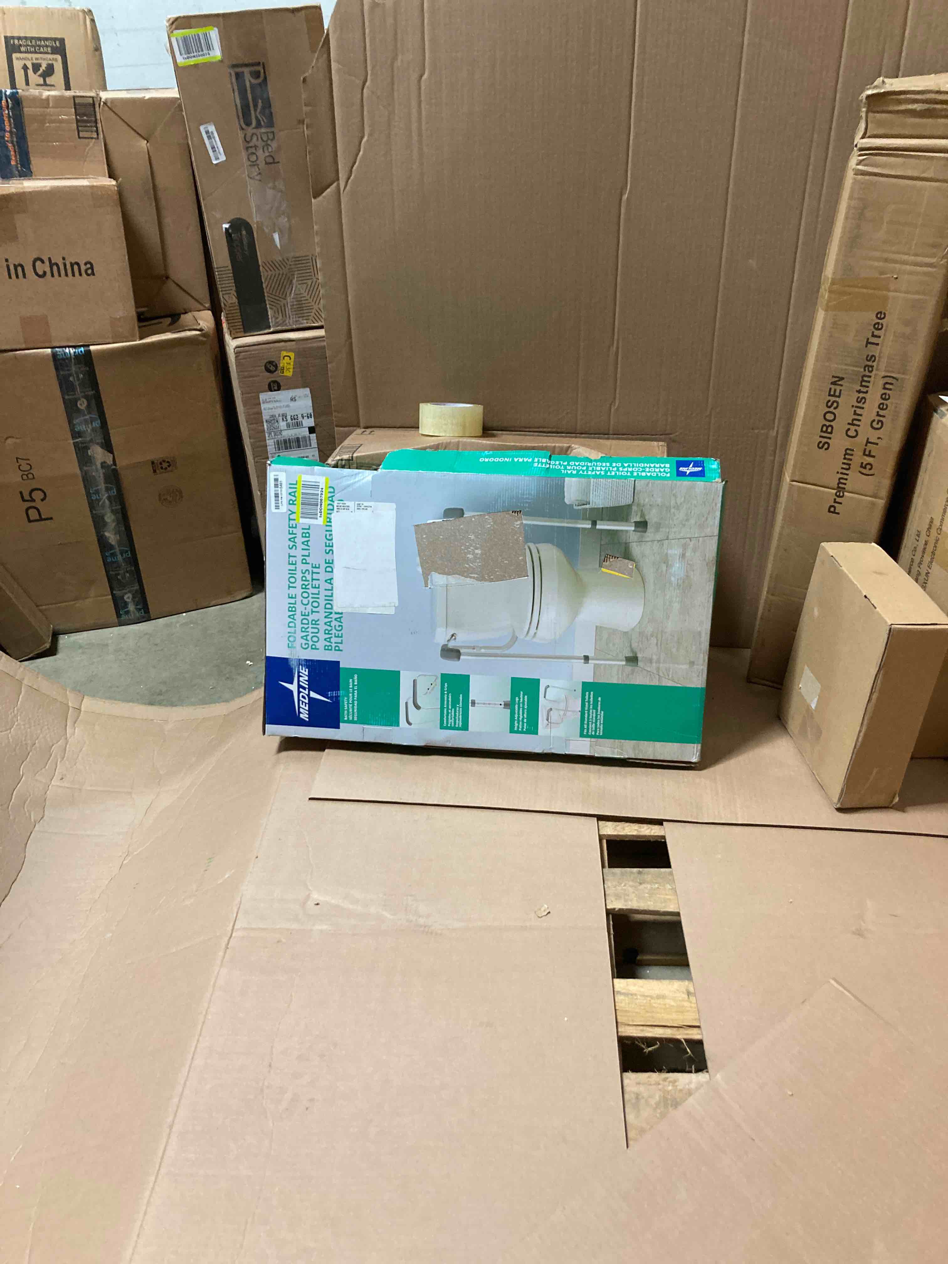 RMS Toilet Safety Frame & Rail Folding & Portable Bathroom Toilet Safety Rails Handrail