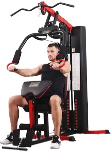 Fitvids Lx750 Home Gym System Workout Station with 330 Lbs of Resistance- INCOMPLETE, BOX 1 OF 2