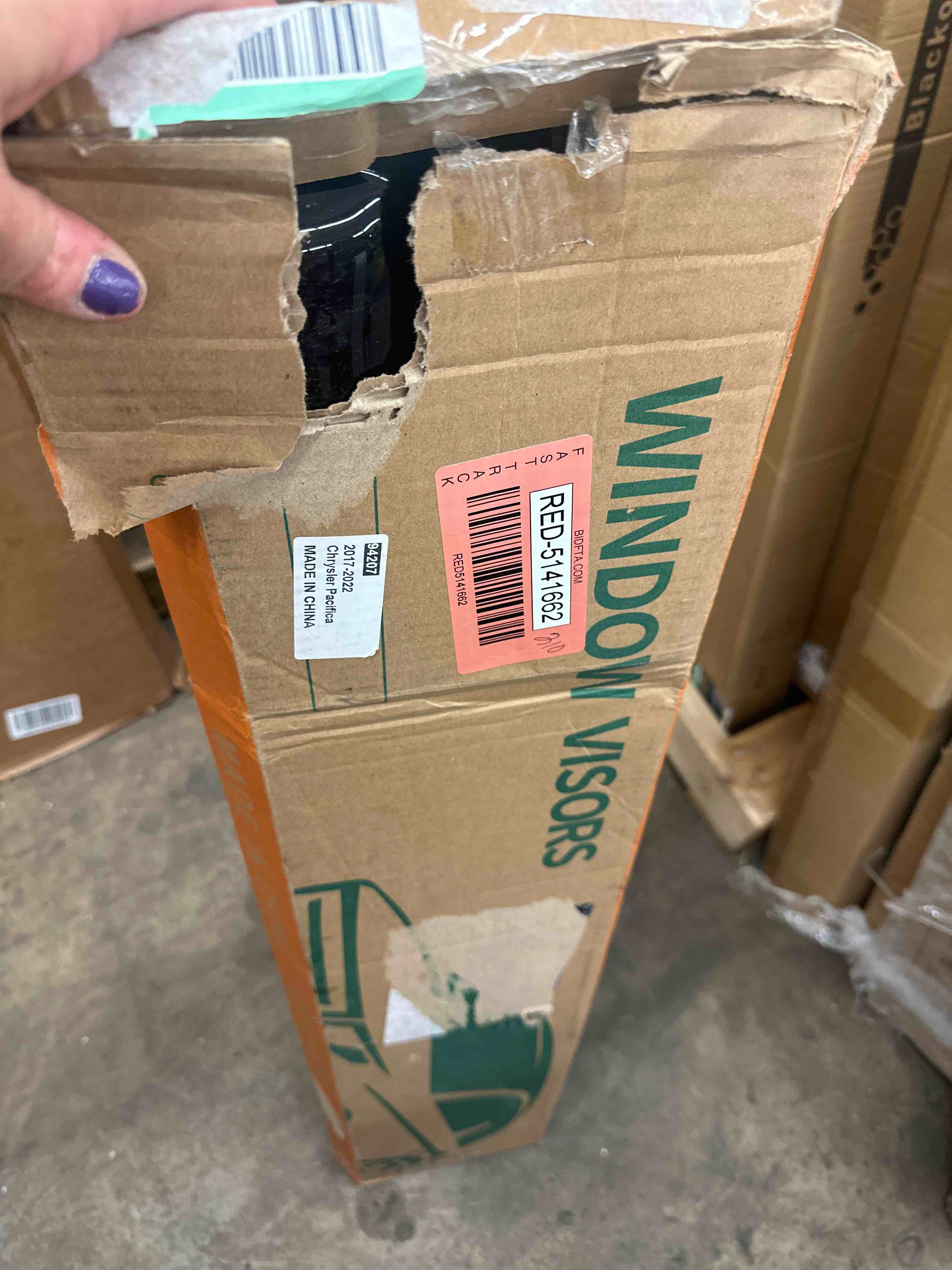 KPY Window Visor Compatible with Chrysler Pacifica 2017-2024, 4PC Rain Guard Side Window Vent Deflectors Tape-On Style, 2017 2018 2019 2020 2021 2022 2023 2024