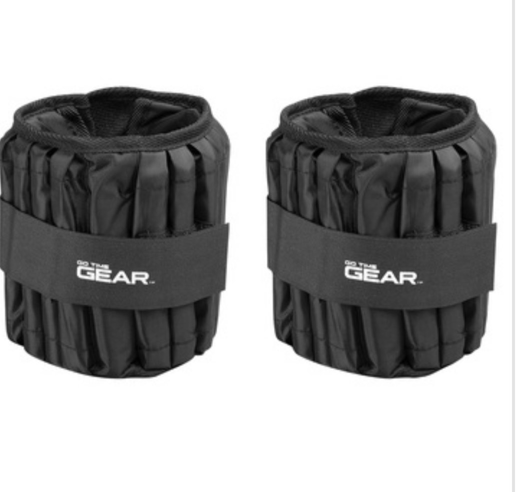 Go Time Gear 15 Pounds Adjustable Ankle Weight Set