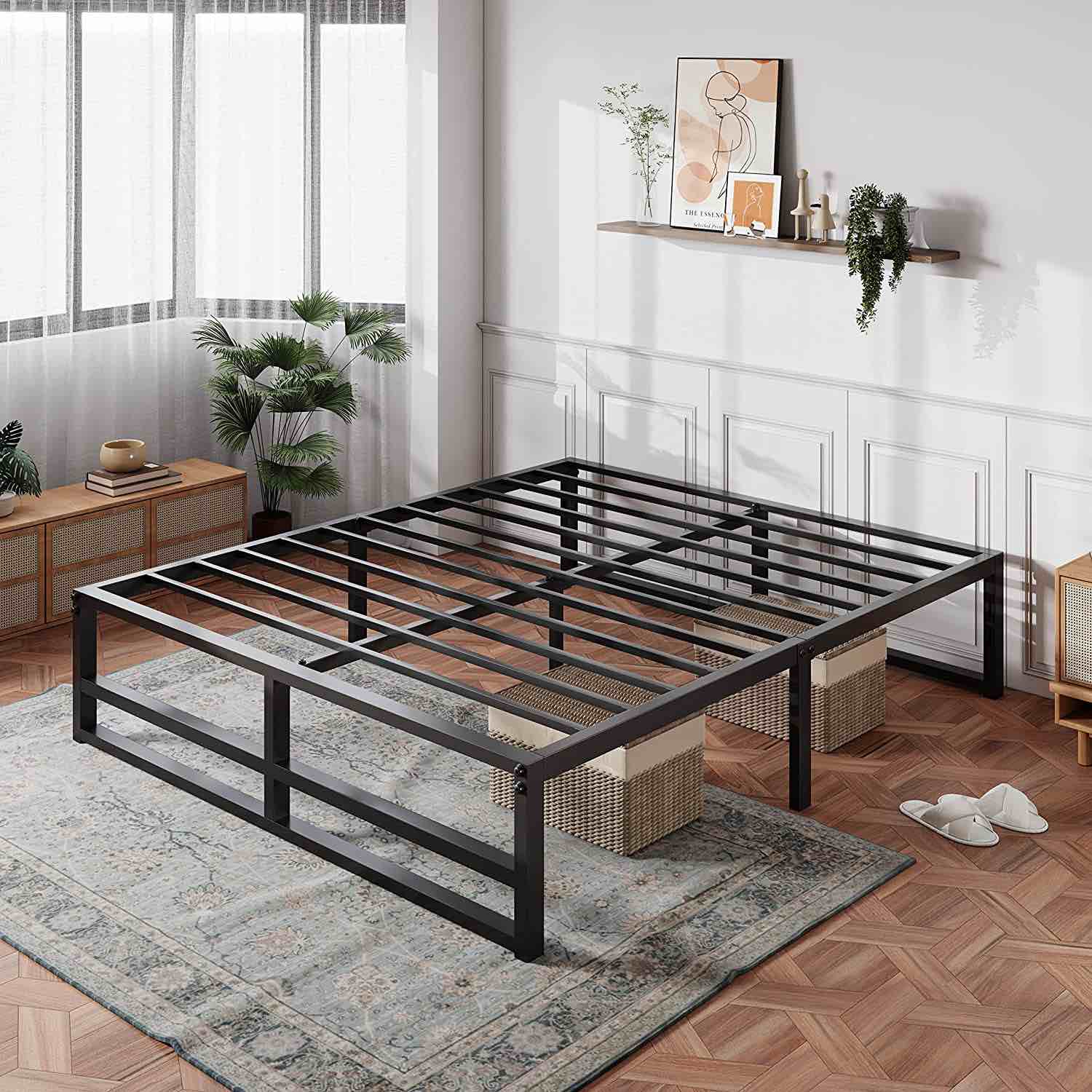 ZINUS Abel Metal Platform Bed Frame / Mattress Foundation with Steel Slat Support / No Box Spring Needed / Easy Assembly, Full